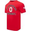 Pro Standard Mens Ohio State University Classic Chenille Short Sleeve Tee Red L
