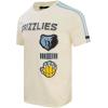 Pro Standard NBA Mens Mens NBA Retro Classics Cotton Taping Tee(Eggshell/ University Blue)