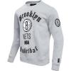 Pro Standard NBA mens Mens Nba Old English Brushed Back French Terry Crewneck Sweatshirt(Heather Grey)