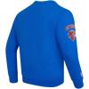 Pro Standard NBA mens Mens Nba Old English Brushed Back French Terry Crewneck Sweatshirt(Royal Blue)