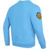 Pro Standard NBA mens Mens Nba Old English Brushed Back French Terry Crewneck Sweatshirt(University Blue)