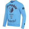 Pro Standard NBA mens Mens Nba Old English Brushed Back French Terry Crewneck Sweatshirt(University Blue)