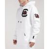 Pro Standard NCAA mens Mens College Classic Chenille Cotton Double Knit Pull Over Hoodie(White)