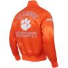 Pro Standard NCAA mens Mens College Classic Chenille Satin Jacket(Orange)