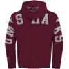 Pro Standard NCAA mens Mens College Wingspan Fleece Pull Over Hoodie(Wine)