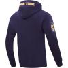 Pro Standard NCAA mens/Male Mens College Classic Chenille Cotton Double Knit Pull Over Hoodie(Midnight Navy)