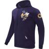 Pro Standard NCAA mens/Male Mens College Classic Chenille Cotton Double Knit Pull Over Hoodie(Midnight Navy)