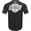 Pro Standard NHL Mens Mens NHL Mesh Button Down Top(Black)