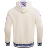 Pro Standard NHL mens Mens Nhl Retro Classics Brushed Back French Terry Pull Over Hoodie(Eggshell/Royal Blue)