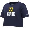Pro Standard WNBA Womens Womens WNBA Indiana Fever Classic Player Cotton Short Sleeve Boxy Tee(Midnight Navy)