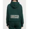 Pro Standard Womens NBA Classic Chenille Cropped Pullover Hoodie(Forest Green)