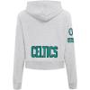 Pro Standard Womens NBA Classic Chenille Cropped Pullover Hoodie(Heather Grey)