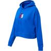 Pro Standard Womens NBA Classic Chenille Cropped Pullover Hoodie(Royal Blue)