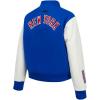 Pro Standard Womens NHL Classic Chenille Varsity Jacket(Royal Blue/White)
