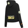 Pro Standard Womens WNBA Chicago Sky Classic Player Name And Number Cropped Pullover Hoodie(Black)