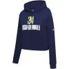 Pro Standard Womens WNBA Dallas Wings Classic Player Name And Number Cropped Pullover Hoodie(Midnight Navy)