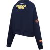 Pro Standard Womens WNBA Indiana Fever Classic Player Name And Number Brushed Back French Terry Crewneck Sweatshirt(Midnight Navy)