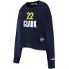 Pro Standard Womens WNBA Indiana Fever Classic Player Name And Number Brushed Back French Terry Crewneck Sweatshirt(Midnight Navy)