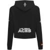 Pro Standard Womens WNBA Las Vegas Aces Classic Player Name And Number Cropped Pullover Hoodie(Black)