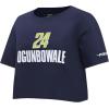 Womens WNBA Dallas Wings Classic Player Name and Number Cotton Short Sleeve Boxy Tee(Midnight Navy)