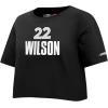 Womens WNBA Las Vegas Aces Classic Player Name and Number Cotton Short Sleeve Boxy Tee(Black)