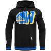 PRO STANDARD Men’s NBA MASH UP M Rib FLC PO Hoodie(Black/Royal Blue/Black)