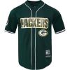 Pro Standard Mens NFL Mesh Button Down Top(Forest Green)