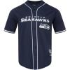 Pro Standard Mens NFL Mesh Button Down Top(Midnight Navy)