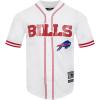 Pro Standard Mens NFL Mesh Button Down Top(White/Red)