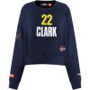Pro Standard Womens WNBA Indiana Fever Classic Player Name And Number Brushed Back French Terry Crewneck Sweatshirt(Midnight Navy)