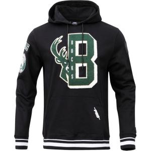 PRO STANDARD Men’s NBA MASH UP M Rib FLC PO Hoodie(Black)