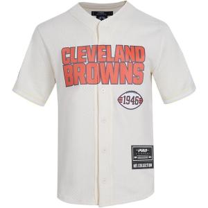 Pro Standard Mens NFL Mesh Button Down Top(Eggshell)