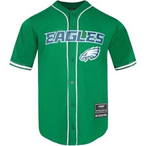 Pro Standard Mens NFL Mesh Button Down Top(Kelly Green)