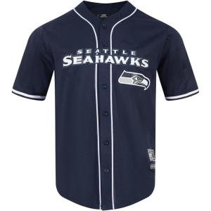 Pro Standard Mens NFL Mesh Button Down Top(Midnight Navy)