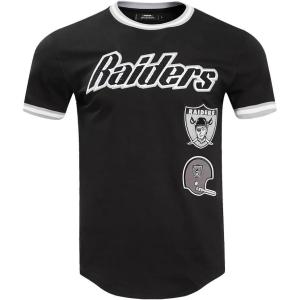 Pro Standard Mens NFL Retro Classics Short Sleeve Tee(Black/Gray)