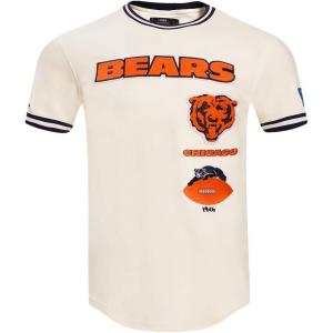 Pro Standard Mens NFL Retro Classics Short Sleeve Tee(Eggshell/ Midnight Navy)