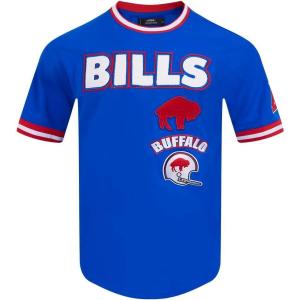Pro Standard Mens NFL Retro Classics Short Sleeve Tee(Royal Blue/Red)