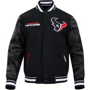 Pro Standard Mens NFL Retro Classics Varsity Jacket(Black)