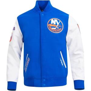 Pro Standard Mens NHL Classic Varsity Jacket(Royal Blue/White)
