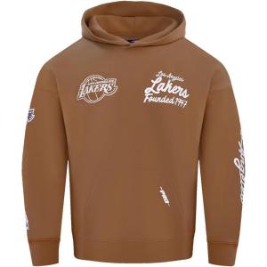 Pro Standard Mens NHL Paint The City Fleece Pull Over Hoodie(Clay Brown)