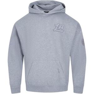 Pro Standard Mens NHL Paint The City Fleece Pull Over Hoodie(Dark Heather Gray)