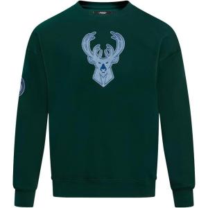 Pro Standard Mens NHL Paint The City Fleece Pull Over Hoodie(Forest Green)
