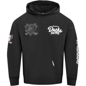 Pro Standard Mens NHL Paint The City Fleece Pull Over Hoodie(Midnight Navy/Red/Midnight Navy)