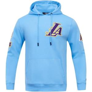 Pro Standard Mens NHL Paint The City Fleece Pull Over Hoodie(University Blue)