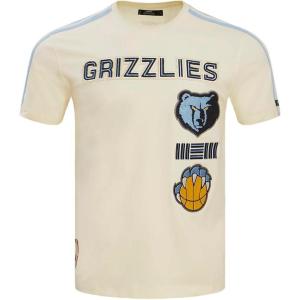 Pro Standard NBA Mens Mens NBA Retro Classics Cotton Taping Tee(Eggshell/ University Blue)