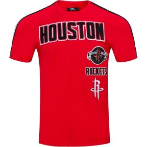 Pro Standard NBA Mens Mens NBA Retro Classics Cotton Taping Tee(Red/Black)