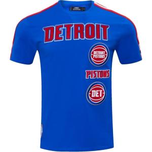 Pro Standard NBA Mens Mens NBA Retro Classics Cotton Taping Tee(Royal Blue/Red)