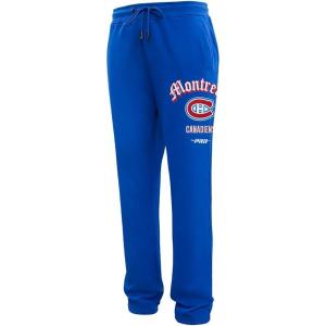 Pro Standard NHL Mens Mens NHL Old English Brushed Back French Terry Sweatpant(Royal Blue)