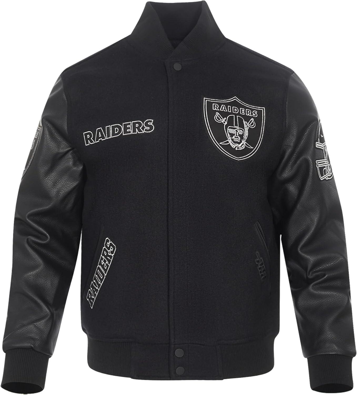 imageNFL DETROIT LIONS BLACK ampamp GOLD MENS WOOL VARSITY JACKET JET BLACKJet Black