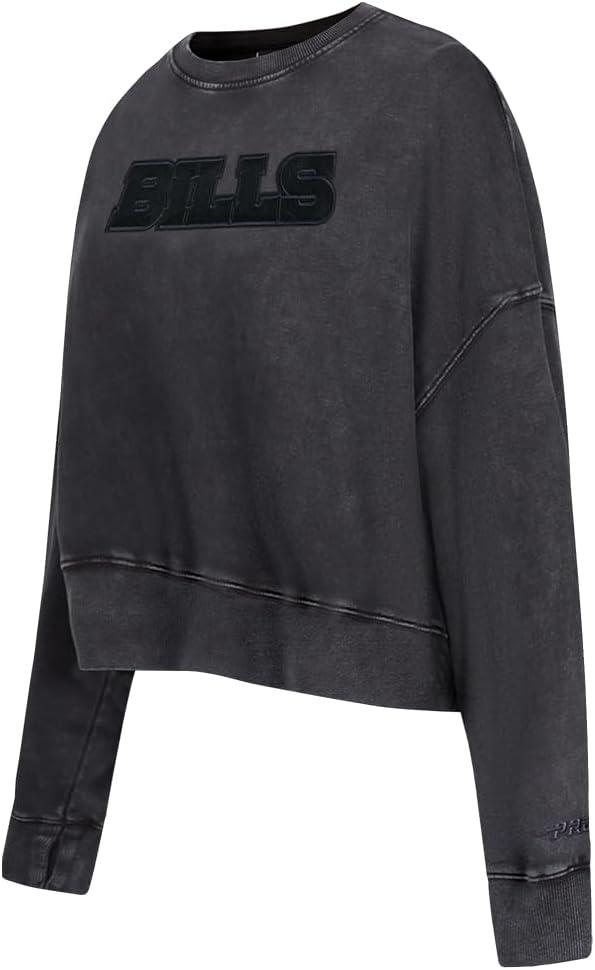 imagePro Standard Womens NFL Washed Classic Crewneck SweatshirtWashed Black